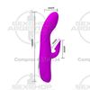 Vibrador con succionador de clitoris. Recargable USB